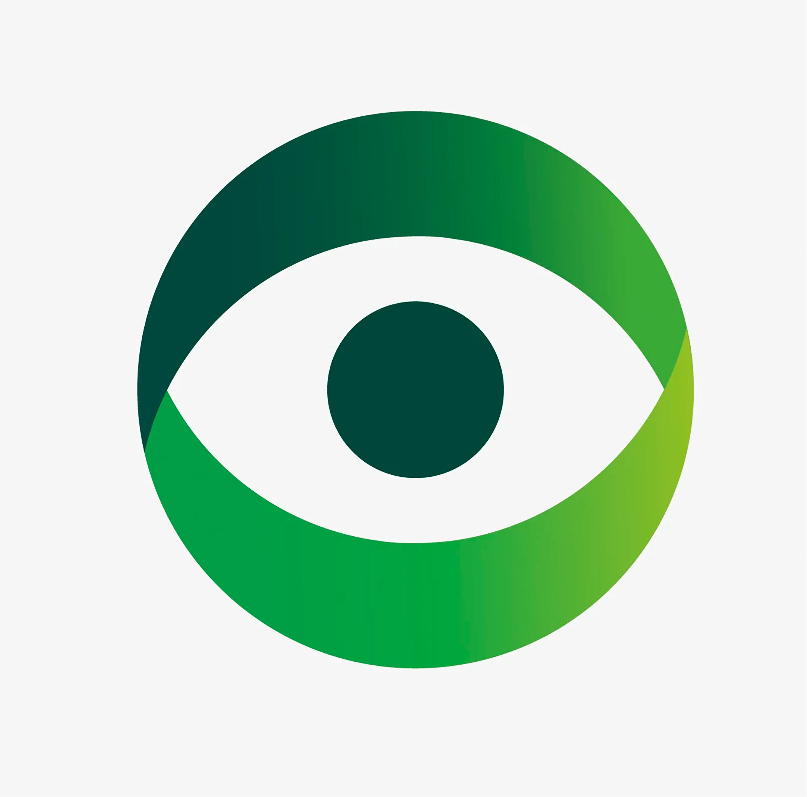 Actuate branded eye icon, using the folded actuate graphic line to frame the pupil.