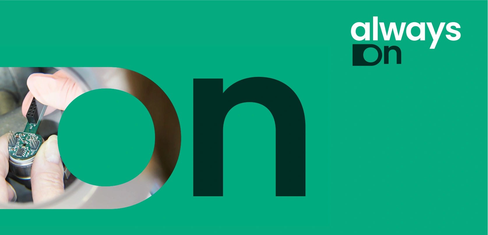 'Always On' digital web banner and website header.