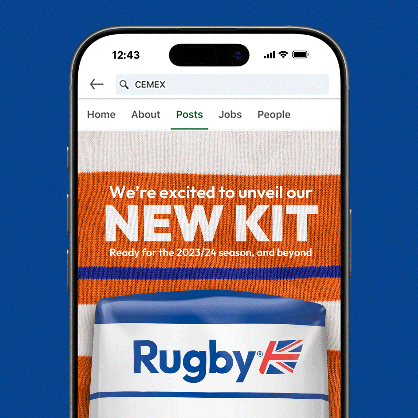 Gif showing various pieces of cemex packaging, magazines, social media, advertisments and flyers.