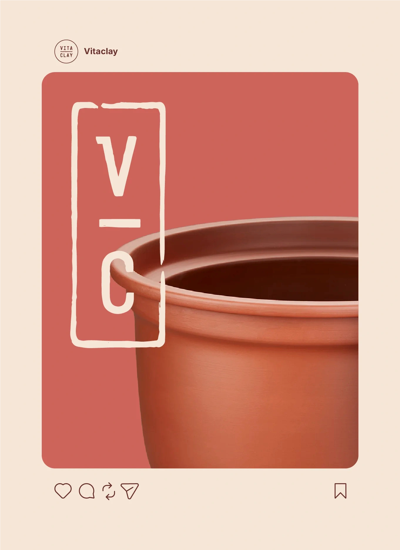 VitaClay social media design and photography.