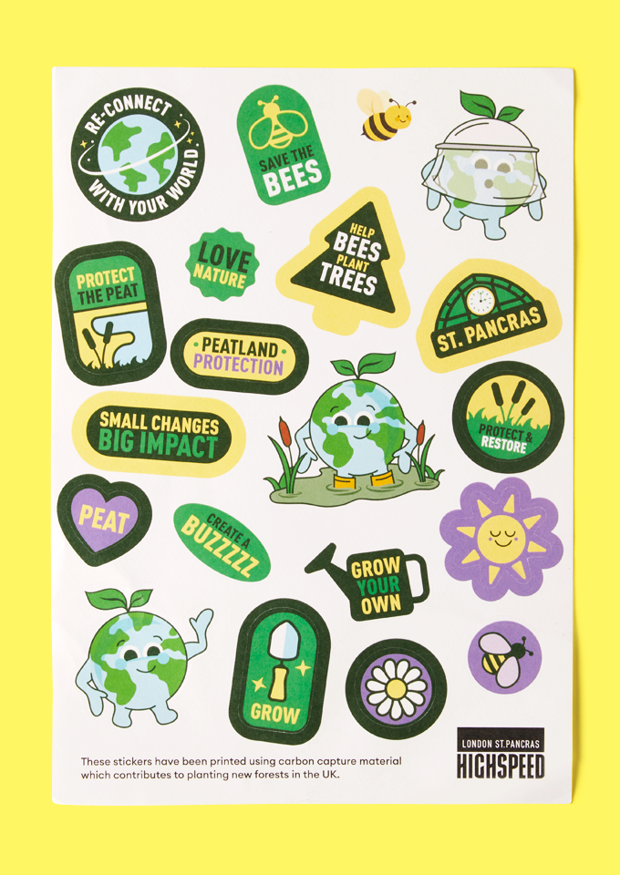 HS1 Summer campaign sticker sheet.